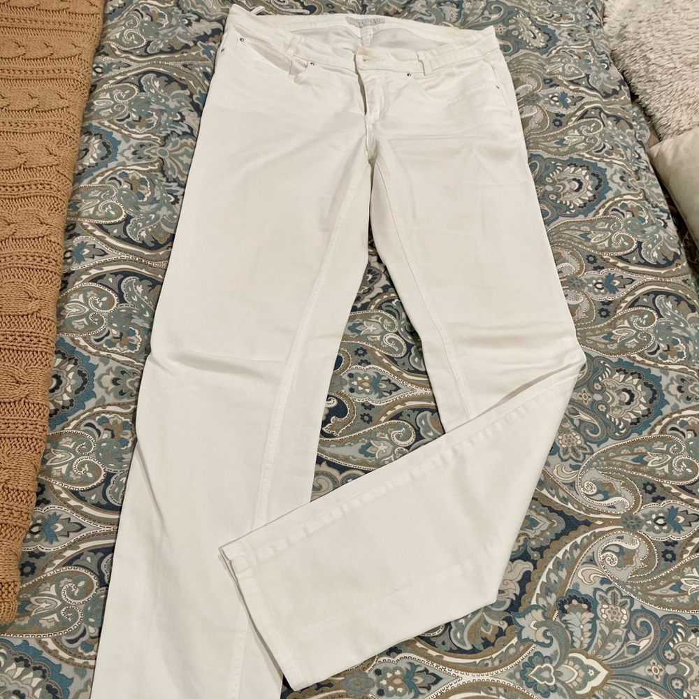 Fabiana Filippi White Straight Leg Jeans
